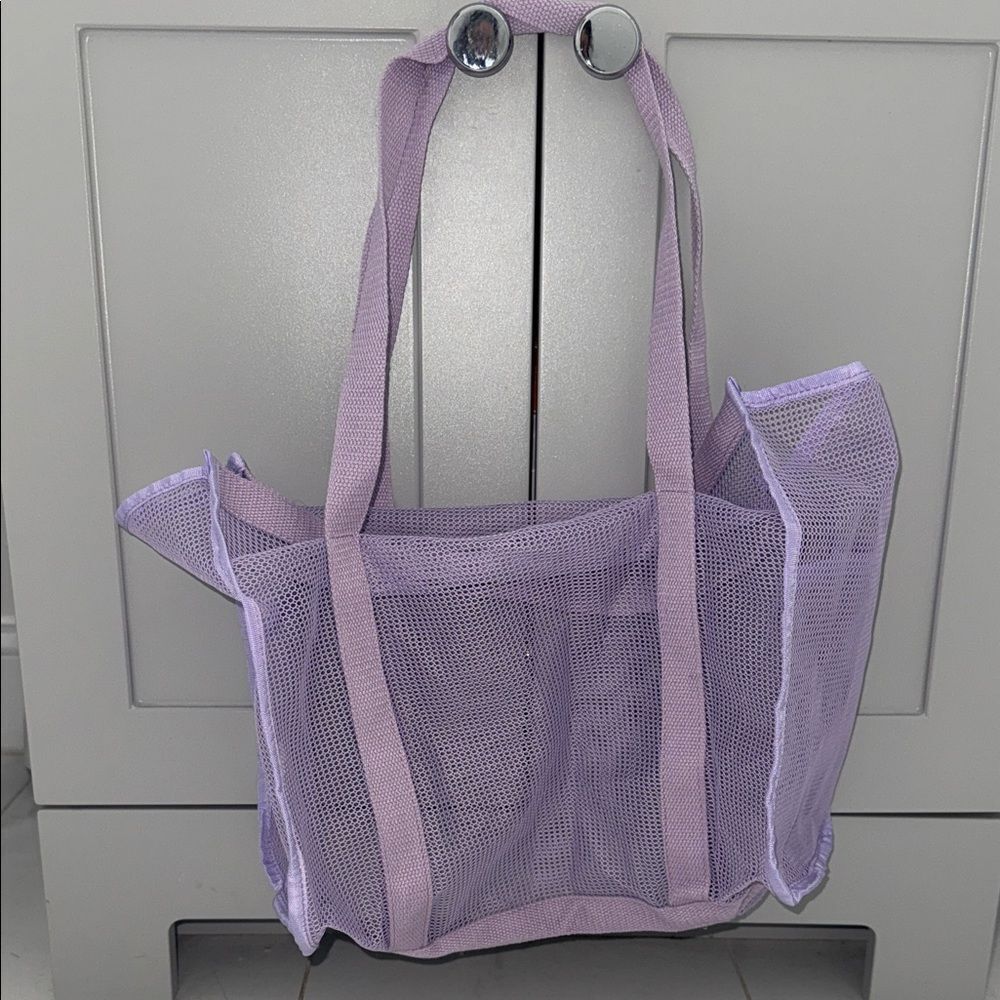 Lavender Mesh Large Tote Bag - Inside Pockets - Lightweight - NEVER USED - NWOT